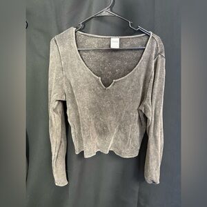 Victoria's Secret Black Long Sleeve Blouse